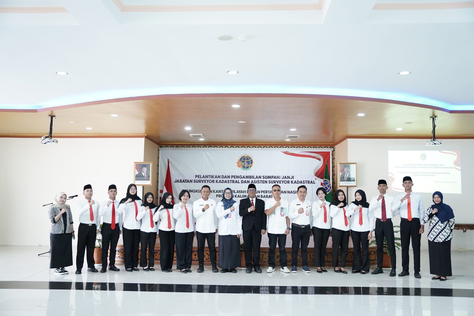 BPN Kalbar Lantik 12 Surveyor Kadastral untuk Perkuat Layanan Survei dan Pemetaan di Daerah