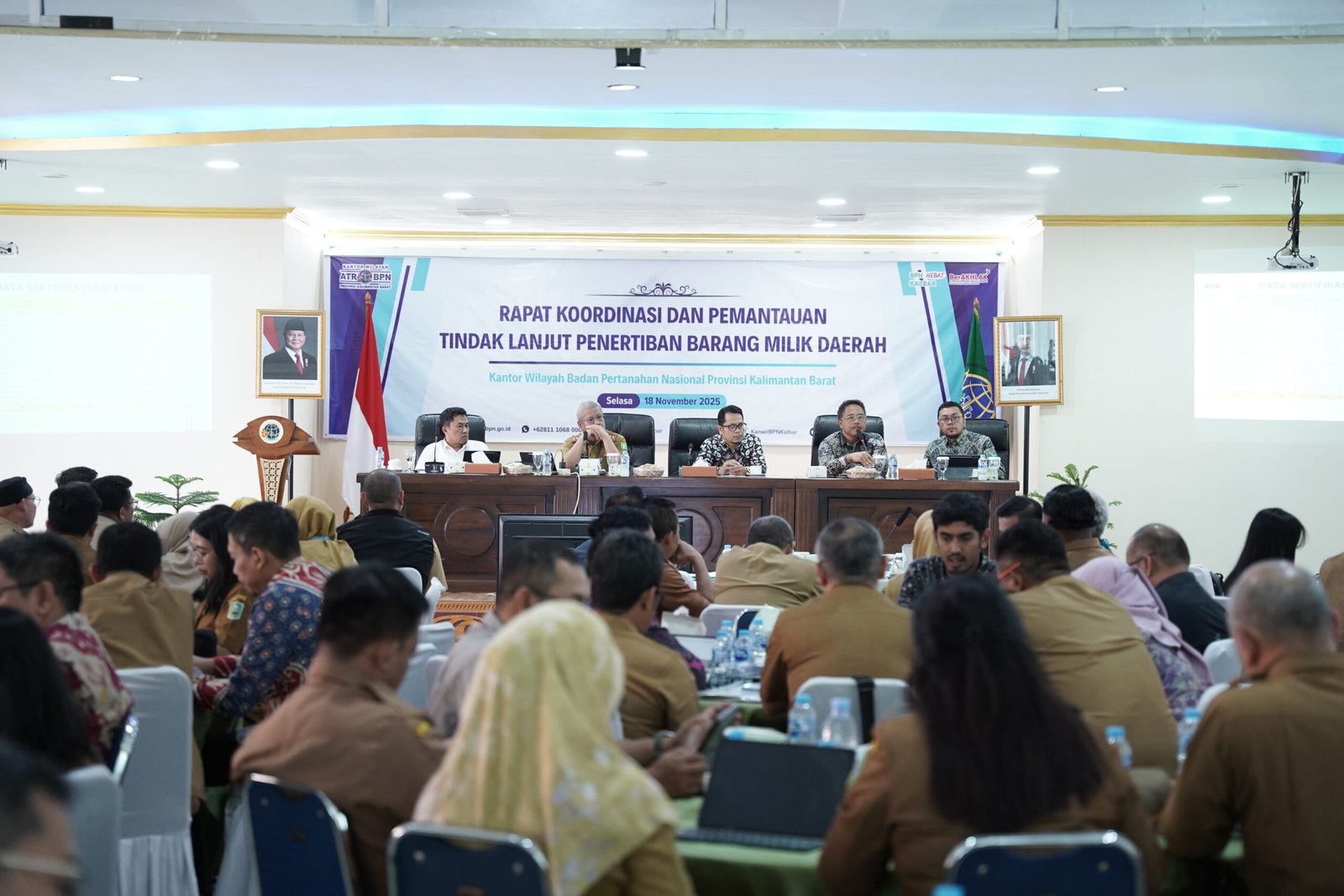 BPN Kalbar Hadiri Rakor Penertiban Aset Daerah Bersama KPK di Pontianak