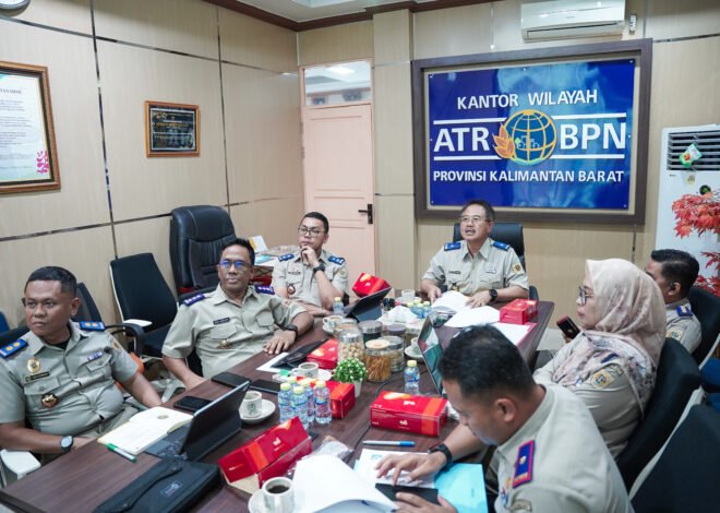 Kanwil BPN Kalbar Laksanakan Monitoring dan Evaluasi Bersama Kantor Pertanahan se-Kalimantan Barat