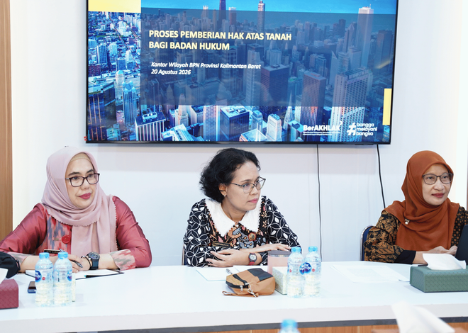 Kanwil BPN Kalbar Terima Audiensi dari Dewan Perwakilan Rakyat Daerah (DPRD) Kabupaten Sekadau