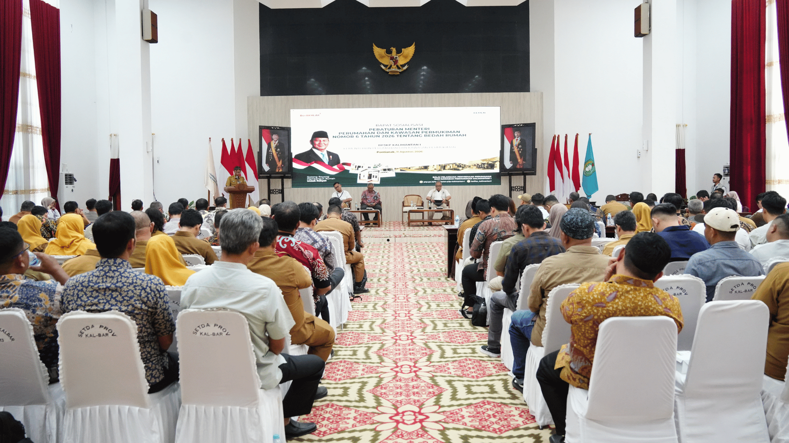 Kanwil BPN Kalbar Ikuti pada Sosialisasi Peraturan Menteri Perumahan dan Kawasan Permukiman Nomor 6 Tahun 2026 tentang Bedah Rumah