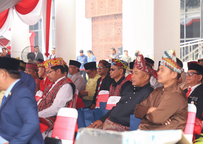 Kanwil BPN Kalbar Hadiri Upacara Bendera Peringatan Hari Ulang Tahun Ke-81 Kemerdekaan Republik Indonesia Tahun 2026 di Halaman Kantor Gubernur