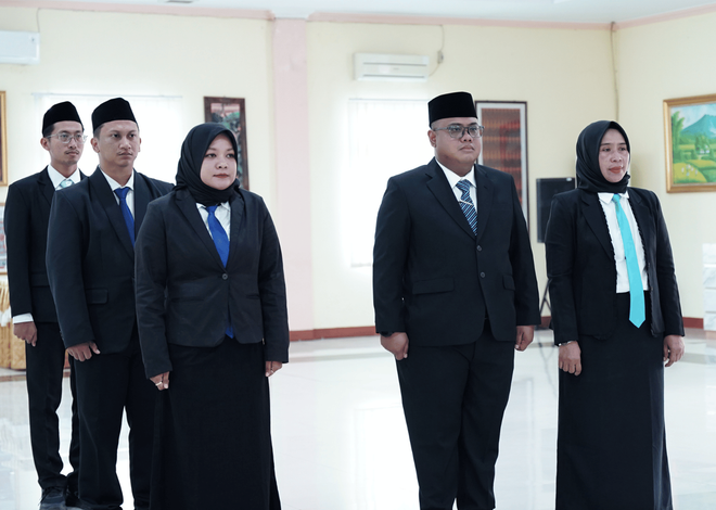 Kanwil BPN Provinsi Kalimantan Barat mengikuti Pelantikan dan Pengambilan Sumpah/Janji Jabatan Manajerial dan Nonmanajerial