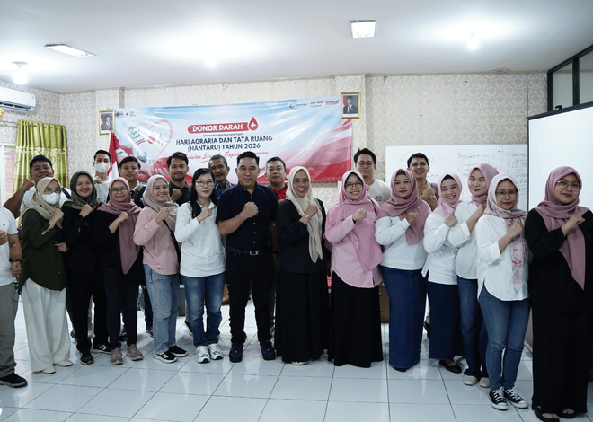 Memperingati HANTARU 2026, Kanwil BPN Kalbar Gelar Kegiatan Donor Darah