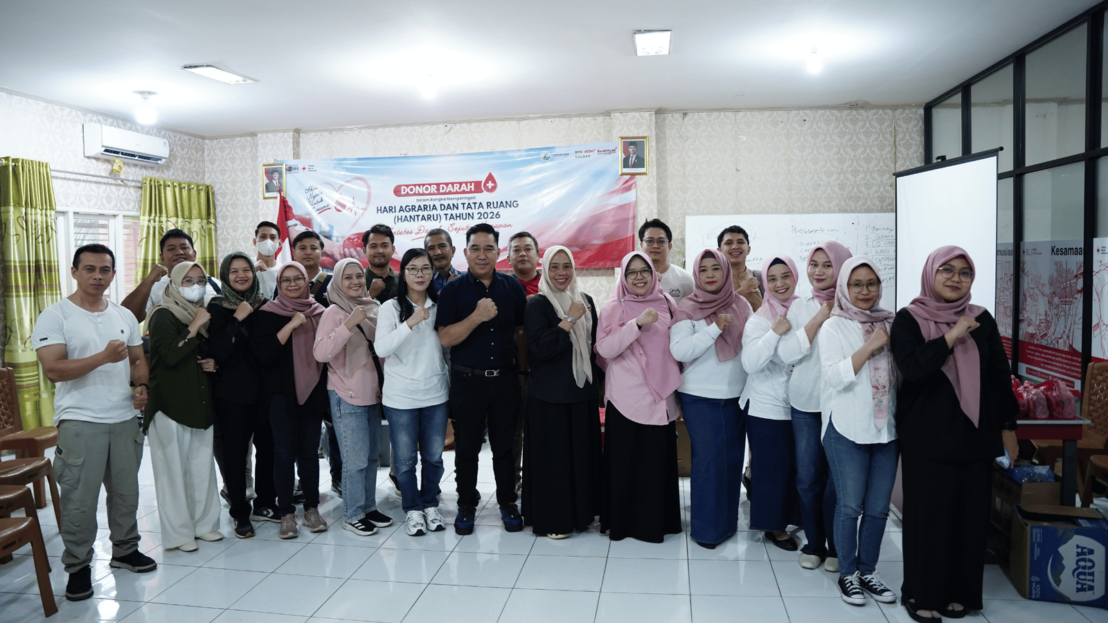 Memperingati HANTARU 2026, Kanwil BPN Kalbar Gelar Kegiatan Donor Darah