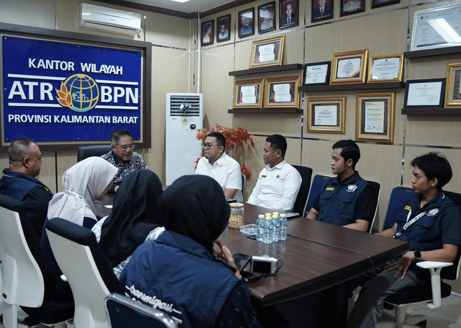 Kanwil BPN Kalbar Gelar Terima Audiensi dari Tim Ekspedisi Patriot Universitas Indonesia (TEP UI)